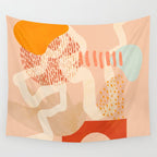 mid century modern abstract design II Wall Tapestry Gallery Image 4