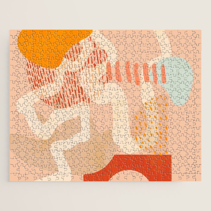 mid century modern abstract design II Jigsaw Puzzle Gallery Image 1