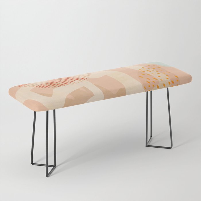 mid century modern abstract design II Bench Gallery Image 1