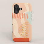 mid century modern abstract design II iPhone Case Gallery Image 1