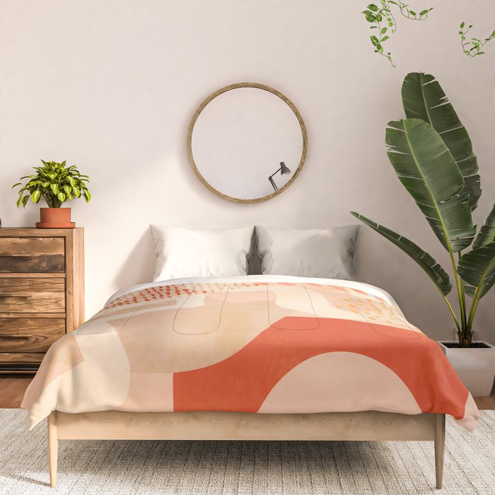 mid century modern abstract design II Comforter Gallery Image 3