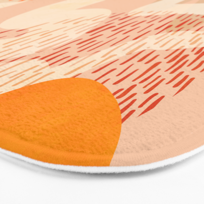 mid century modern abstract design II Bath Mat Gallery Image 3