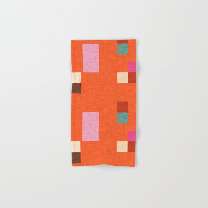 Bold Minimalism Orange Bath Towel Gallery Image 1