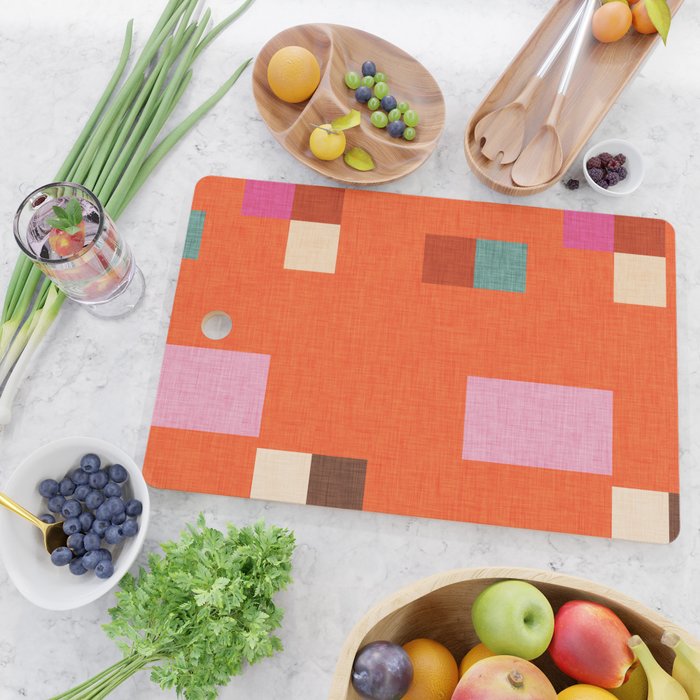 Bold Minimalism Orange Cutting Board Gallery Image 2