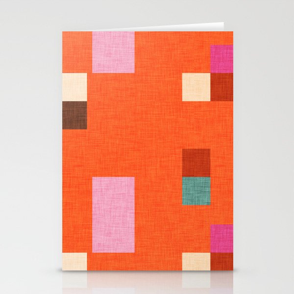 Bold Minimalism Orange Stationery Card Gallery Image 1