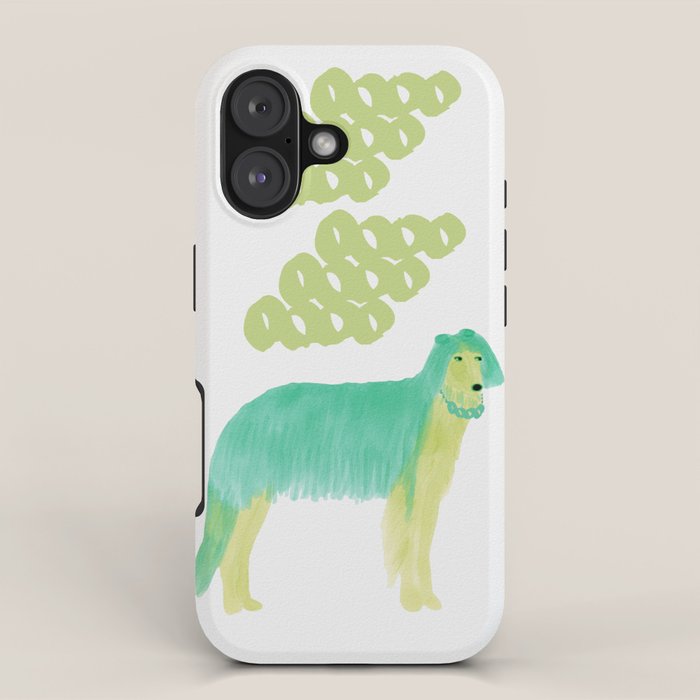 Stylish Dog - Green iPhone Case Gallery Image 1