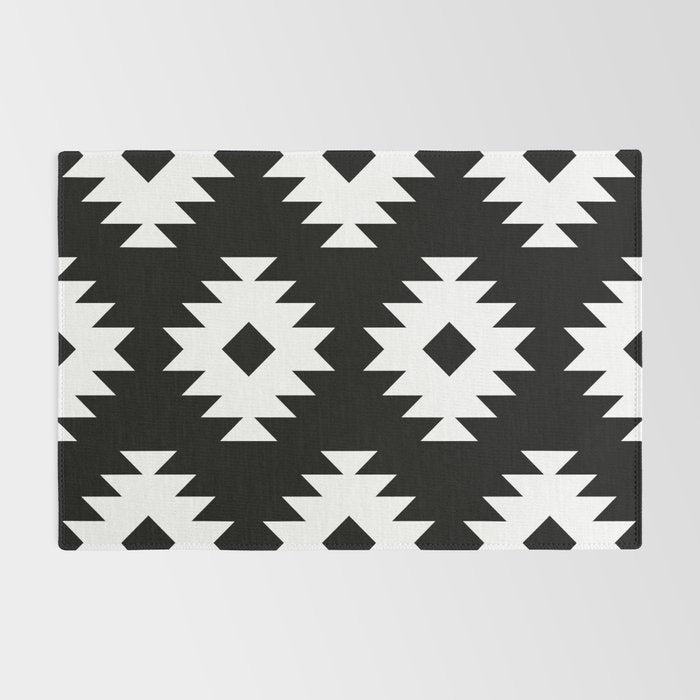 Southwestern  Black and White Rug Gallery Image 2