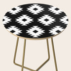 Southwestern  Black and White Side Table Gallery Image 2