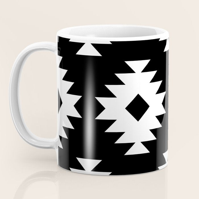 Southwestern  Black and White Coffee Mug Gallery Image 3