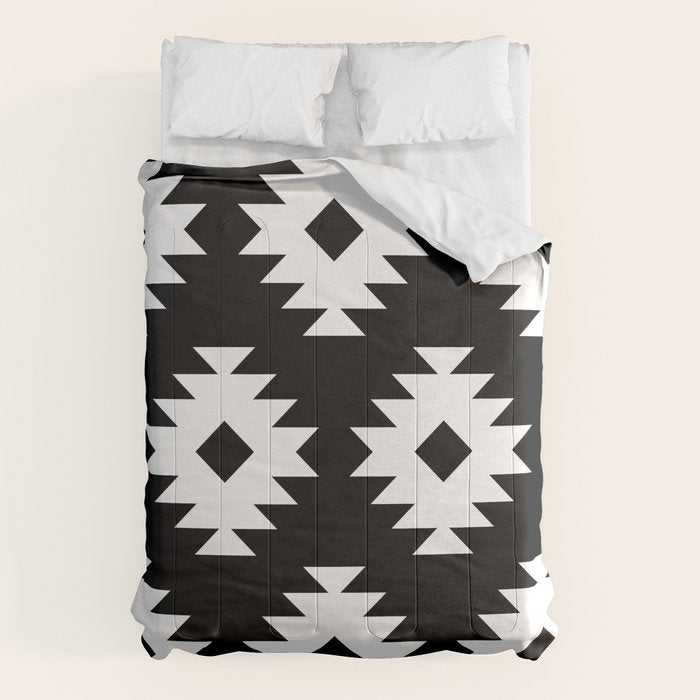 Southwestern  Black and White Comforter Gallery Image 6