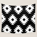 Southwestern  Black and White Wall Tapestry Gallery Image 4