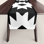 Southwestern  Black and White Table Runner Gallery Image 1