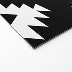 Southwestern  Black and White Welcome Mat Gallery Image 2