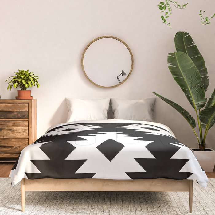 Southwestern  Black and White Comforter Gallery Image 3