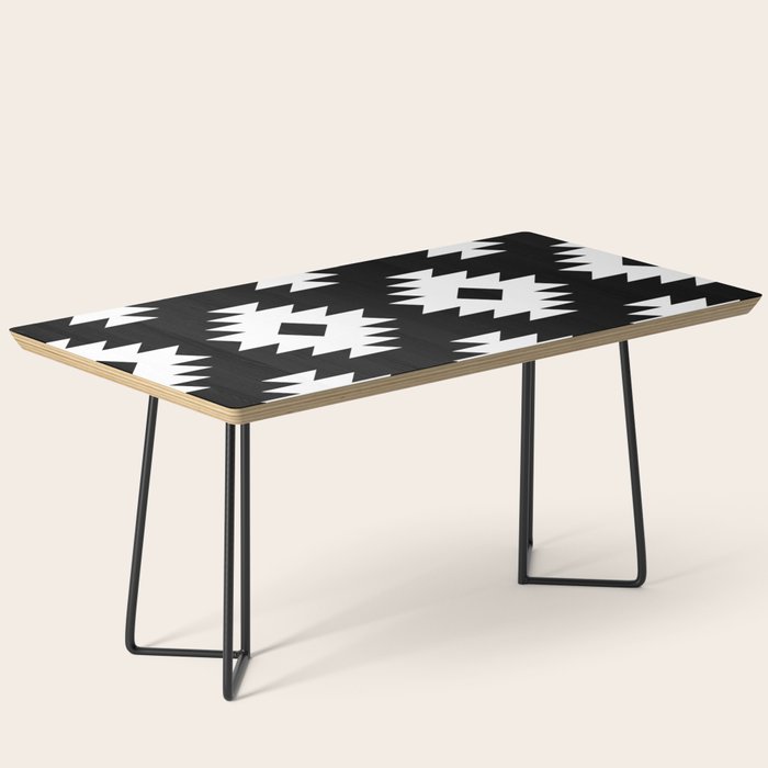 Southwestern  Black and White Coffee Table Gallery Image 1