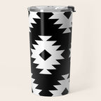 Southwestern  Black and White Travel Mug Gallery Image 2