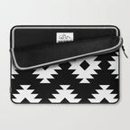 Southwestern  Black and White Laptop Sleeve Gallery Image 2
