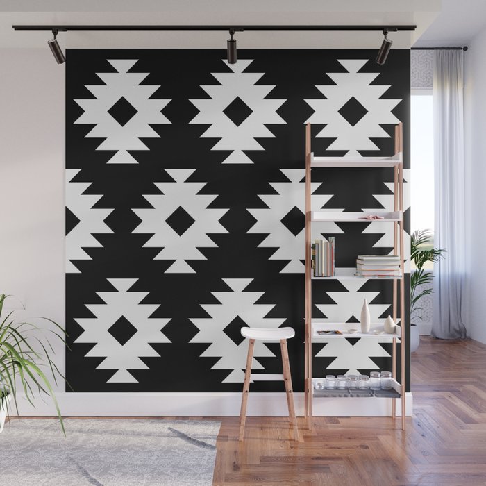 Southwestern  Black and White Wall Mural Gallery Image 1