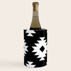 Southwestern  Black and White Wine Chiller Gallery Image 2