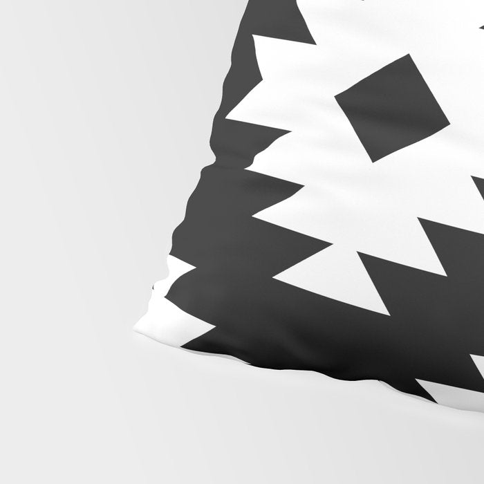Southwestern  Black and White Pillow Sham Gallery Image 4