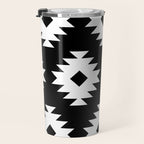 Southwestern  Black and White Travel Mug Gallery Image 3
