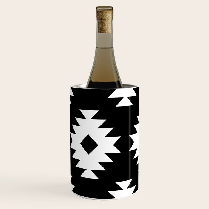 Southwestern  Black and White Wine Chiller Gallery Image 3