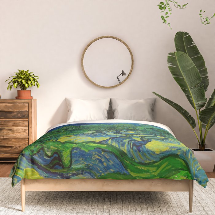 Olive Trees by Vincent Van Gogh Oil Painting Comforter Gallery Image 3