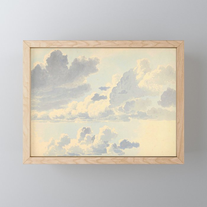 Watercolor Painting Sunrise Clouds Mini Art Print Gallery Image 1
