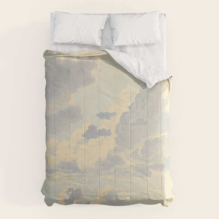 Watercolor Painting Sunrise Clouds Comforter Gallery Image 6