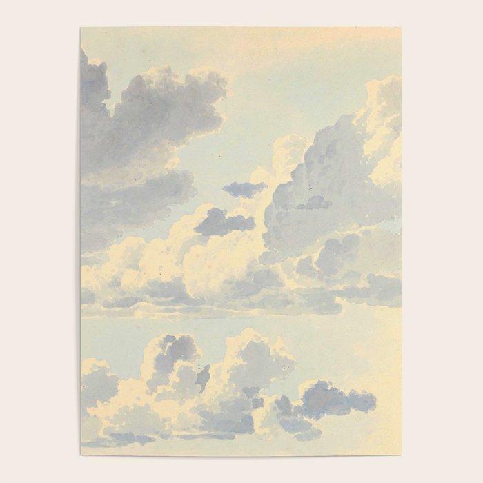 Watercolor Painting Sunrise Clouds Poster Gallery Image 4