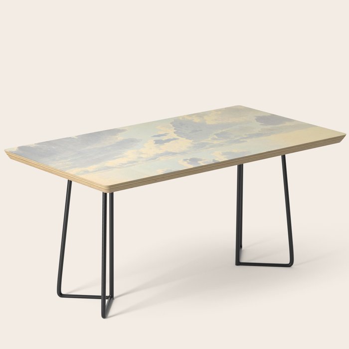 Watercolor Painting Sunrise Clouds Coffee Table Gallery Image 1