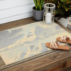 Watercolor Painting Sunrise Clouds Outdoor Rug Gallery Image 2