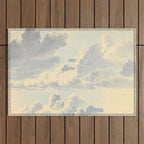 Watercolor Painting Sunrise Clouds Outdoor Rug Gallery Image 1
