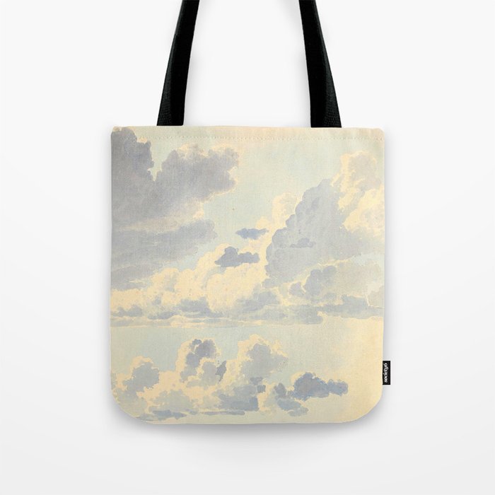 Watercolor Painting Sunrise Clouds Tote Bag Gallery Image 1
