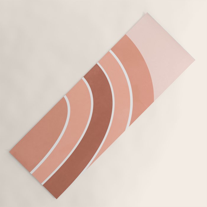 Rainbow arc - neutrals Yoga Mat Gallery Image 1