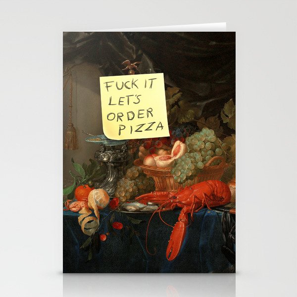 Let's Order Pizza Stationery Card Gallery Image 2