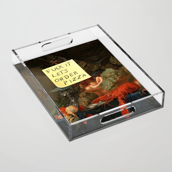 Let's Order Pizza Acrylic Tray Gallery Image 1