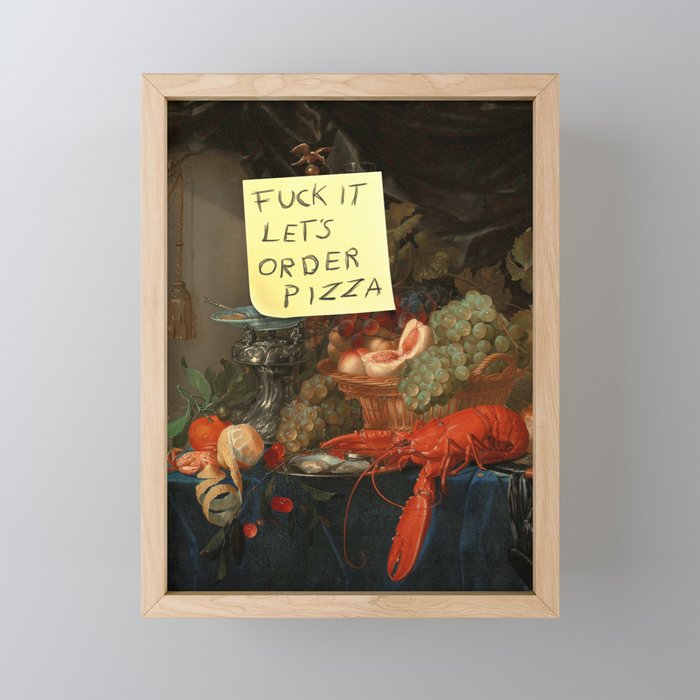 Let's Order Pizza Mini Art Print Gallery Image 1