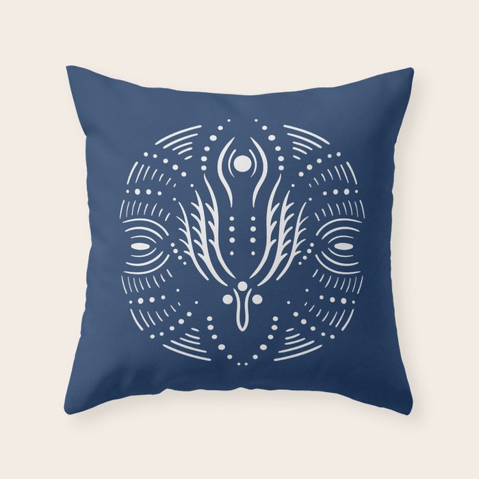 Sacred Mandala Throw Pillow Gallery Image 1