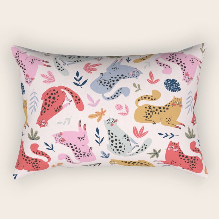 Wild cats Rectangular Pillow Gallery Image 1