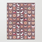 Cookie & cream & penguin - brown  pattern Notebook Gallery Image 4