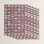 Cookie & cream & penguin - brown  pattern Wrapping Paper Gallery Image 3