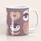 Cookie & cream & penguin - brown  pattern Coffee Mug Gallery Image 1