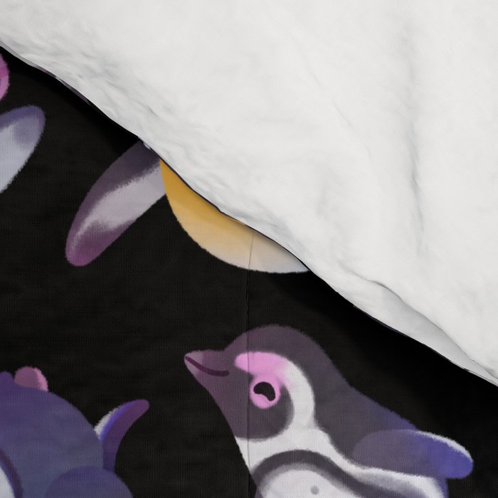 Penguin day - Name /dark Comforter Gallery Image 4