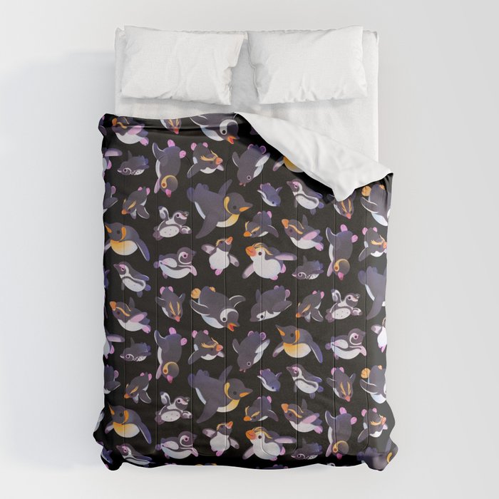 Penguin day - Name /dark Comforter Gallery Image 6