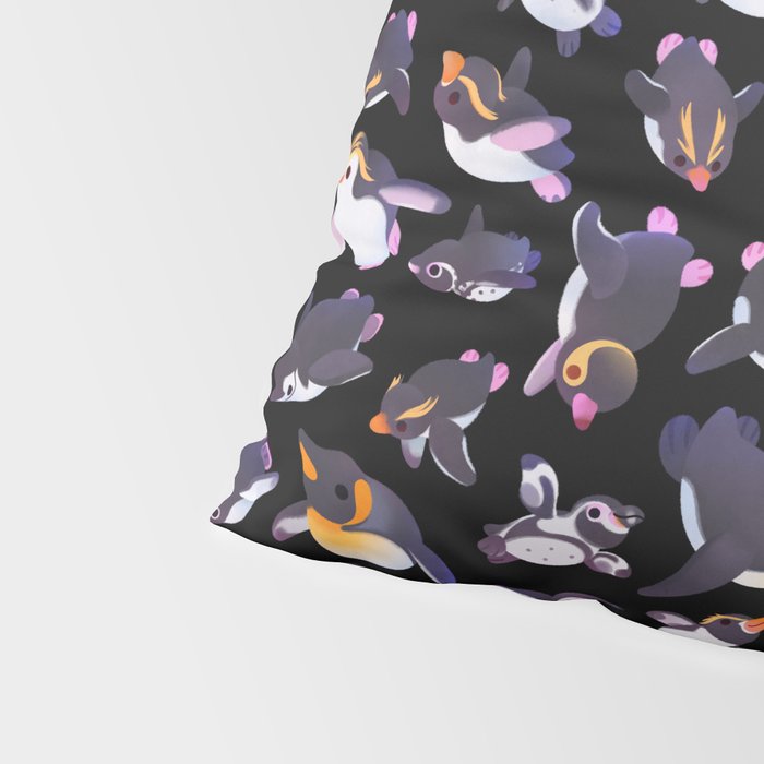 Penguin day - Name /dark Pillow Sham Gallery Image 4