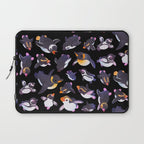 Penguin day - Name /dark Laptop Sleeve Gallery Image 1