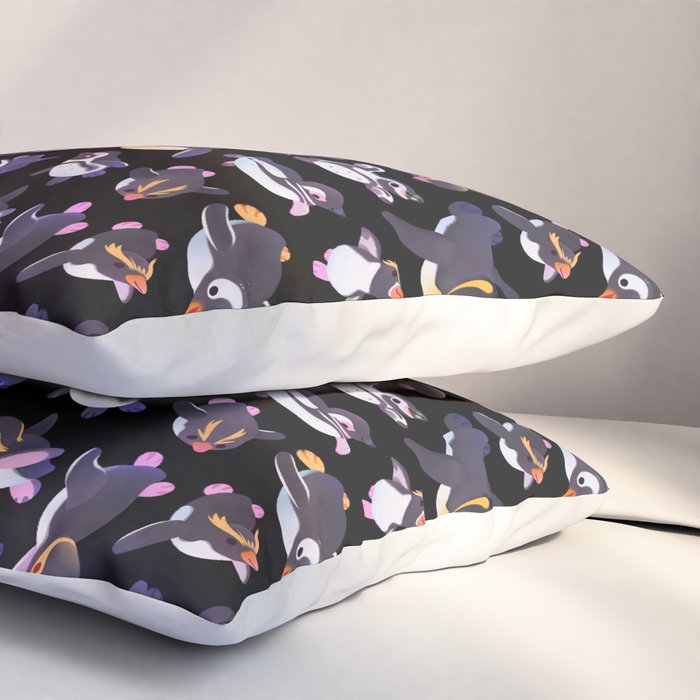 Penguin day - Name /dark Pillow Sham Gallery Image 3