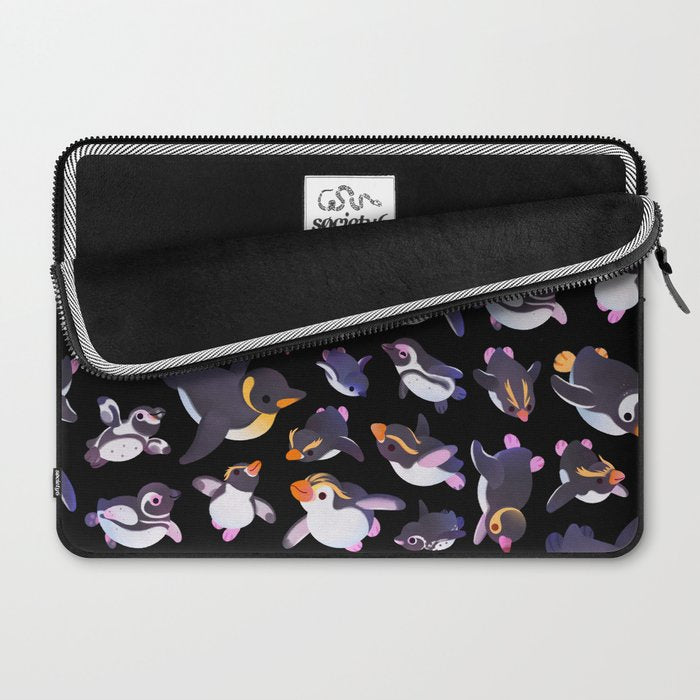 Penguin day - Name /dark Laptop Sleeve Gallery Image 2