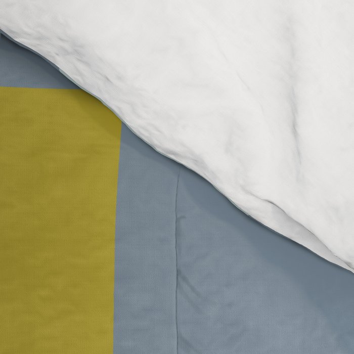 Summer check handdrawn teal Comforter Gallery Image 4